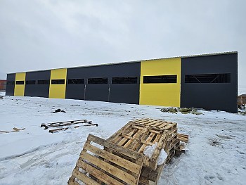 2024 — Ангар тёплый 1500&nbsp;м.кв Ленинградская.область п.Федоровское возведение стен